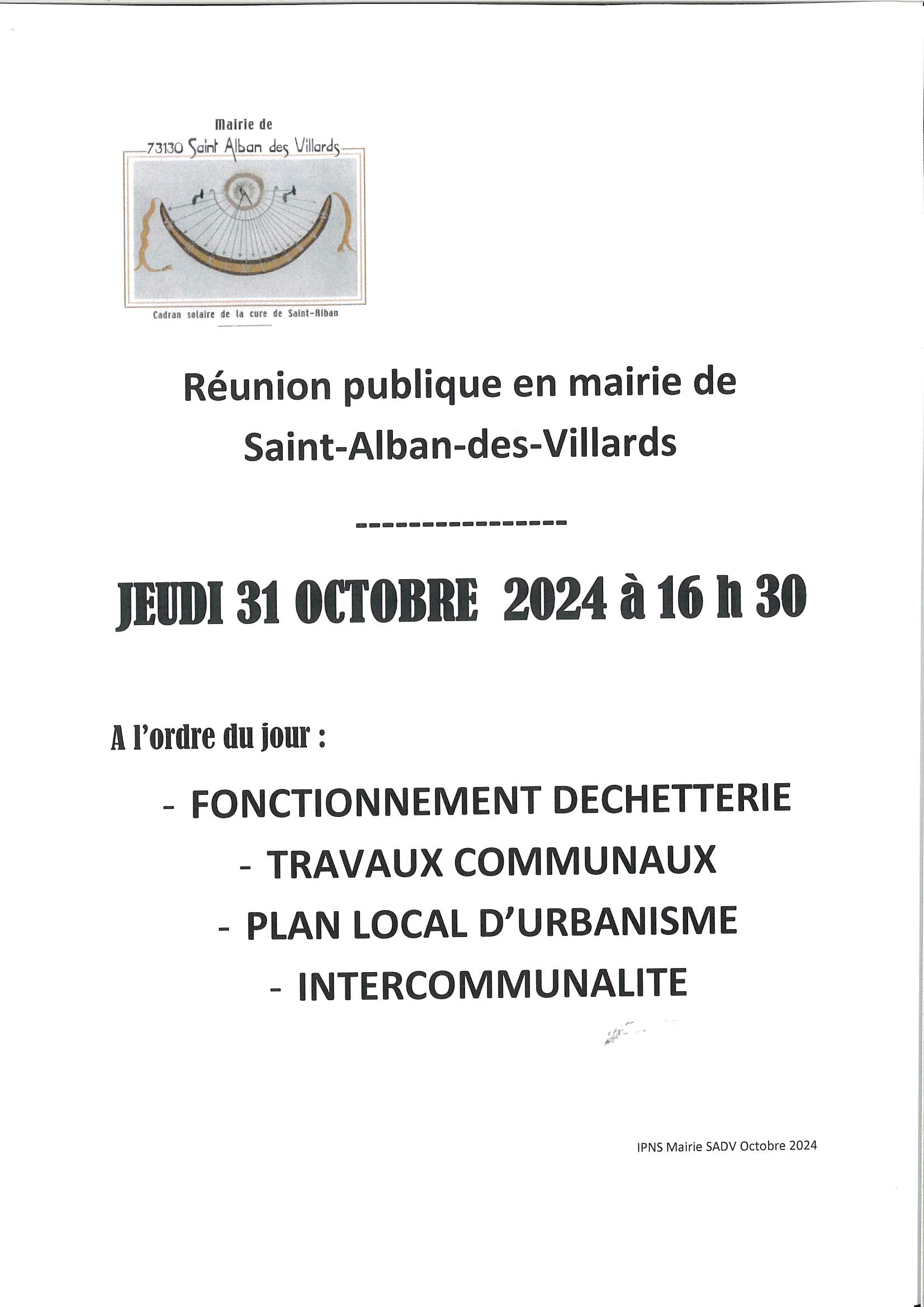 AFFICHE REUNION PUBLIQUE 31 OCTOBRE