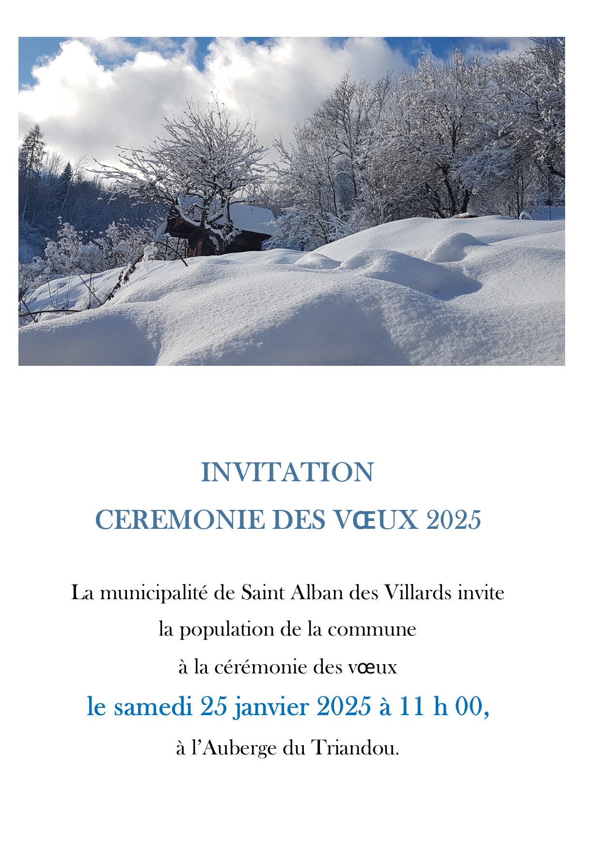 invitation VOEUX 2025